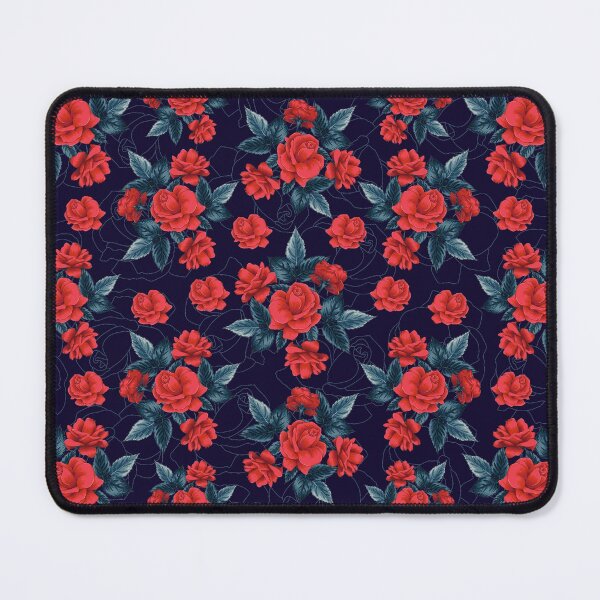 Item preview, Beautiful Roses Floral Pattern - Red and Blue designed and sold by GDCdesigns.
