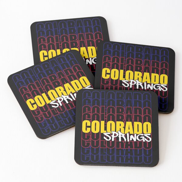Item preview, Colorado Springs State Flag Typography designed and sold by that5280lady.