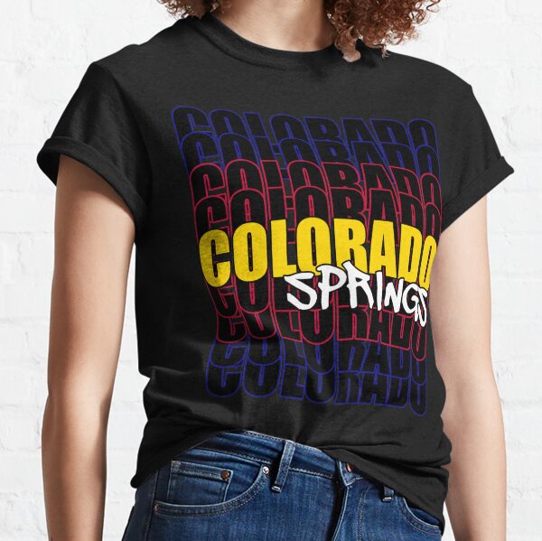 Colorado Springs State Flag Typography Classic T-Shirt