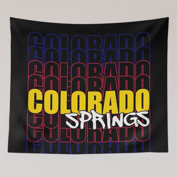 Item preview, Colorado Springs State Flag Typography designed and sold by that5280lady.