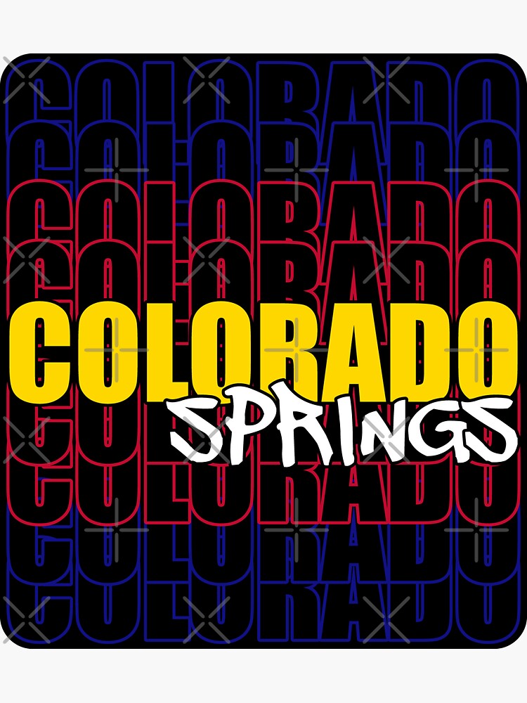 Colorado Springs State Flag Typography by that5280lady