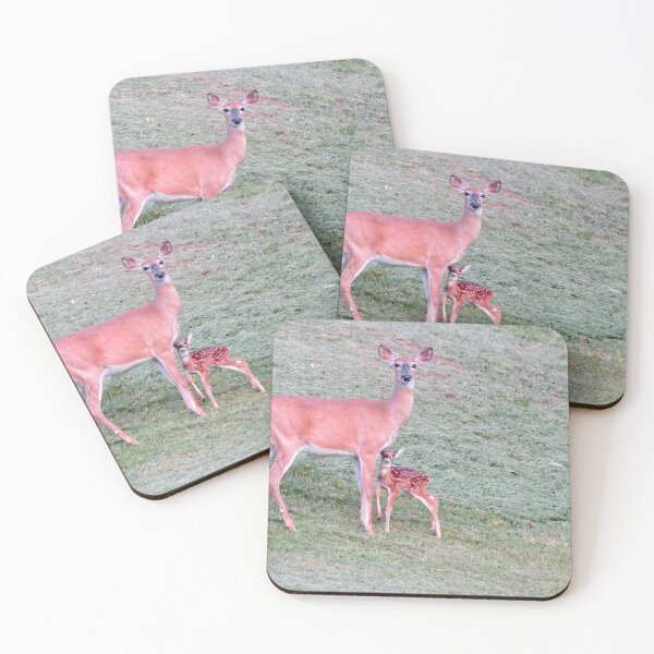 Item preview, Whitetail doe and new fawn designed and sold by Susie Cunningham.