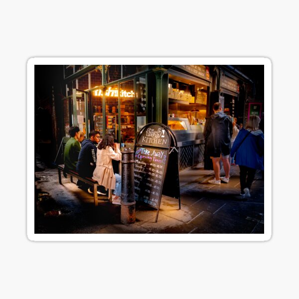 Street food at London's Fish Kitchen Sticker