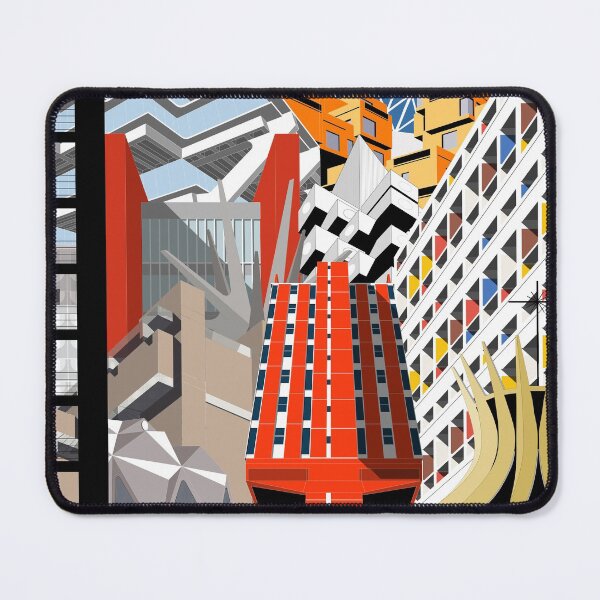 Item preview, Building Montage, Brutalist, Brutalism, Architecture designed and sold by sketchingarchi.