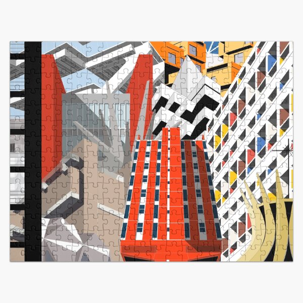 Artikel-Vorschau von Gebäudemontage, Brutalist, Brutalismus, Architektur, designt und verkauft von sketchingarchi.