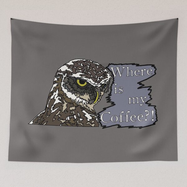 Item preview, "Where is my coffe ?! Owl" designed and sold by D-Storm-.