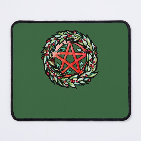 Artikelvorschau, Pagan Witch Yule Wreath entworfen und verkauft von FrictionMaxxing.