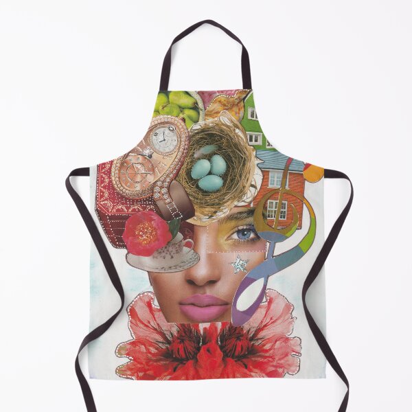 Item preview, Fine Art Print Pop-culture Woman Face Collage ¨What´s On Your Mind¨ . designed and sold by Artsymirveras.