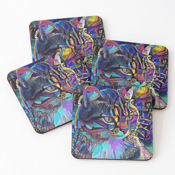Item preview, Binjoo, cat, chat, cat, kitty, lea roche paintings designed and sold by L. ROCHE.