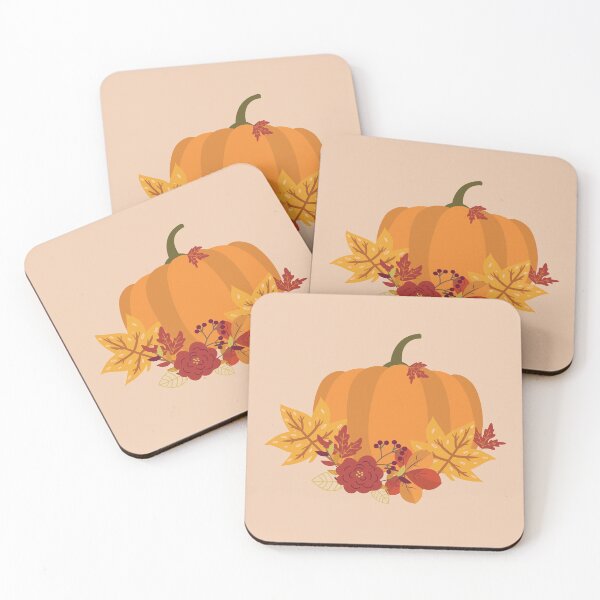 Item preview, Pumpkin in autumn leaves designed and sold by whitejasmine.