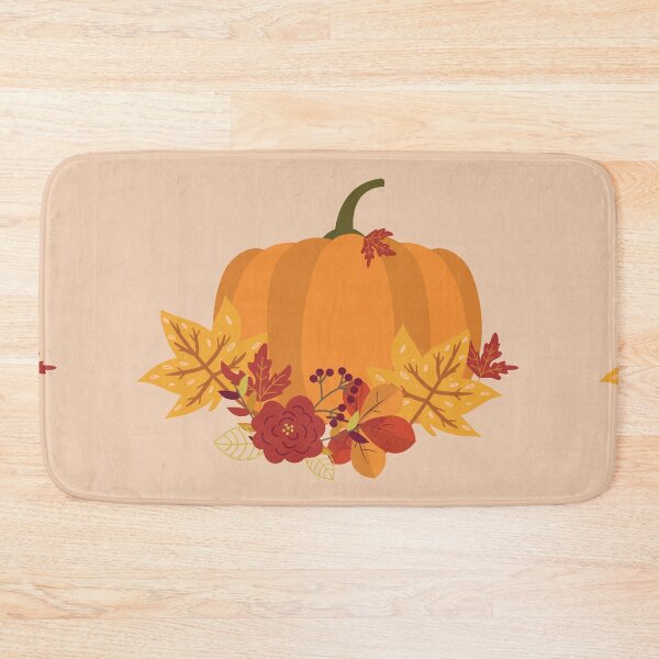Item preview, Pumpkin in autumn leaves designed and sold by whitejasmine.