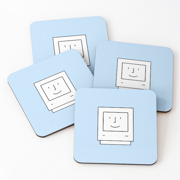 Item preview, Happy Mac on Blue designed and sold by prxnxva.
