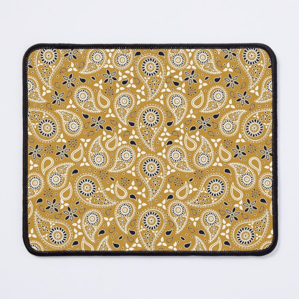 Artikelvorschau, Wunderschönes Paisley-Blumenmuster – Butternut Yellow Senf entworfen und verkauft von GDCdesigns.