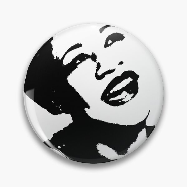 Item preview, Ella Fitzgerald face - Black and White - Posterized designed and sold by DiamondAbrasi.