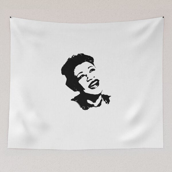Item preview, Ella Fitzgerald face - Black and White - Posterized designed and sold by DiamondAbrasi.