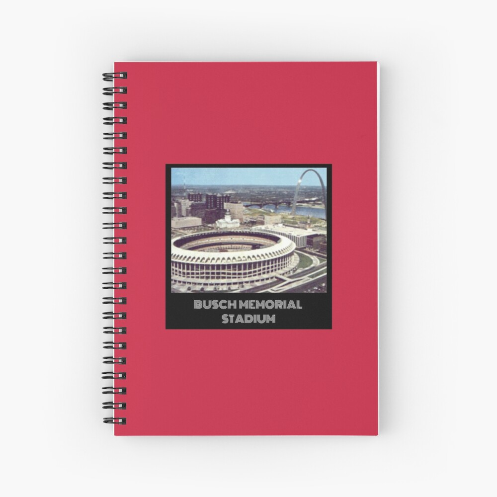 Busch Stadium St Louis Cardinals Baseball Ballpark Stadium Spiral Notebook