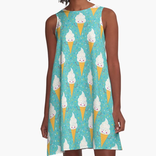 Ice Cream Party A-Line Dress