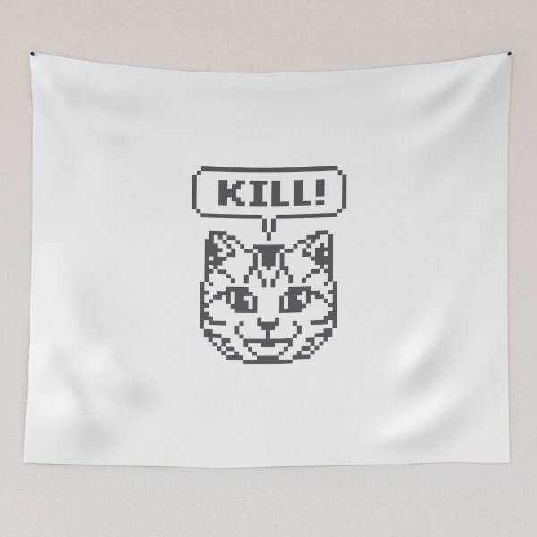 Item preview, Jeane No More Heroes Cat Dark Gray designed and sold by DiamondAbrasi.