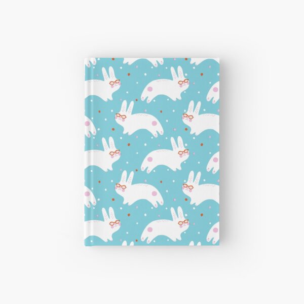 Bunnies with Glasses Hardcover Journal