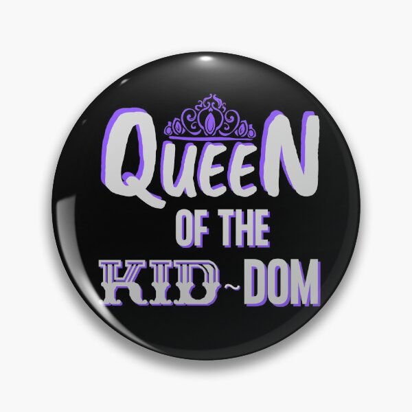 Item preview, Queen Of The Kid-Dom Mom Grey/Purple Edition designed and sold by Vibbin4Life33.