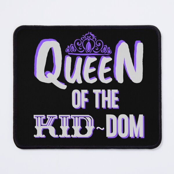 Item preview, Queen Of The Kid-Dom Mom Grey/Purple Edition designed and sold by Vibbin4Life33.