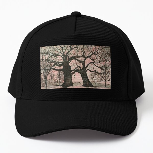 Wrestling Trees (in the swirling fog) Baseball Cap