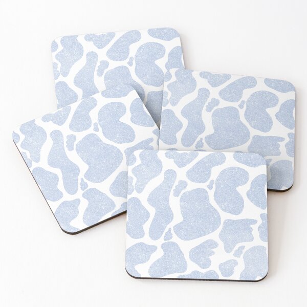 Item preview, Simple Blue White Large Cow Spots Animal Pattern designed and sold by InovArtS.