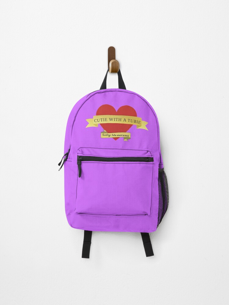FEEDING TUBE AWARENESS RED HEART TATTOO STYLE Backpack for Sale