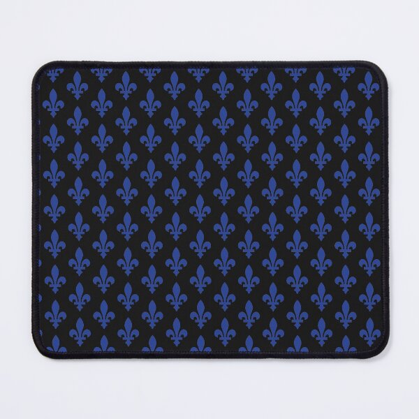 Item preview, Lily Flower Pattern | Fleur de Lys du Québec | Blue and Black designed and sold by GDCdesigns.