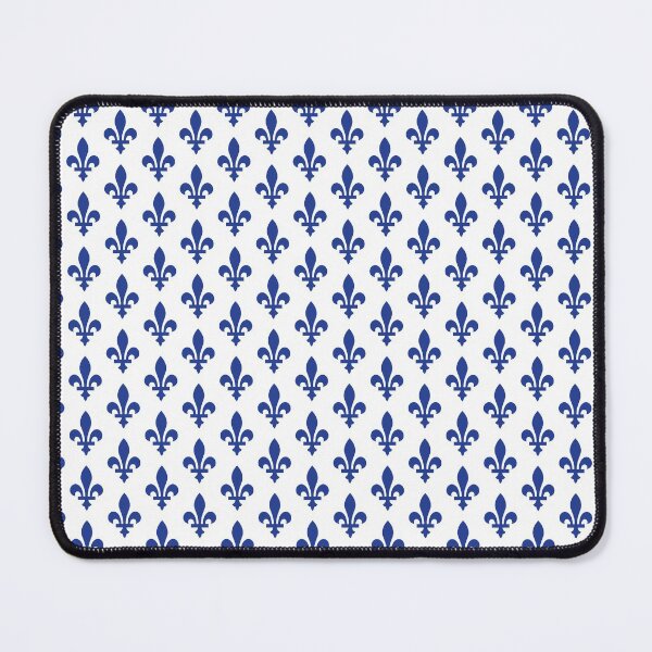 Item preview, Lily Flower Pattern | Fleur de Lys du Québec | Blue and White designed and sold by GDCdesigns.