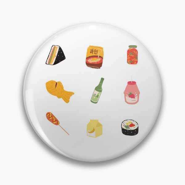 Item preview, Korean Snack Pattern - Kimchi, Soju, Kimbap, Ramen, etc. Cute designed and sold by EspyDesignCo.