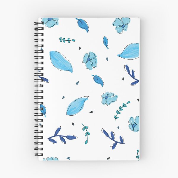 Artikelvorschau, Wiederholung der blauen Blumen entworfen und verkauft von creativeclogs.