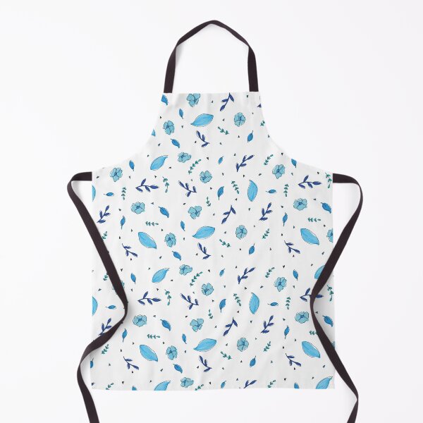 Item preview, blue flowers repitition designed and sold by creativeclogs.