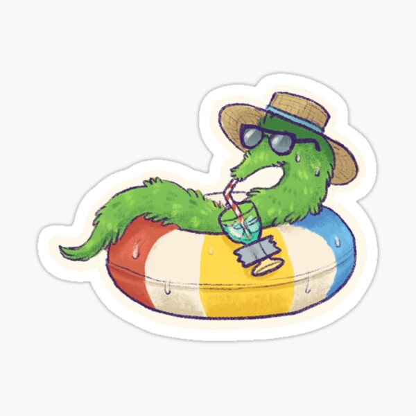 Vista previa del artículo con la obra «Gusano de vacaciones», diseñado y vendido por ponysprout.