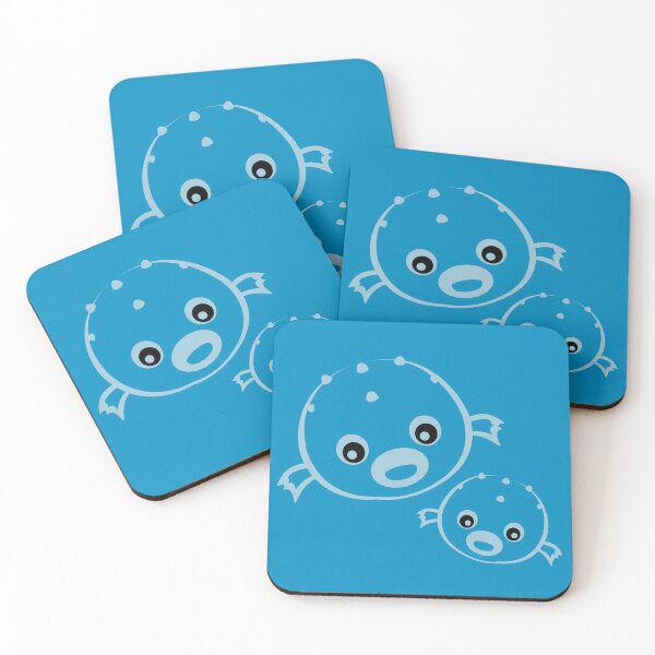 Item preview, puffer fish cute fish blue designed and sold by MiraNomegusta.