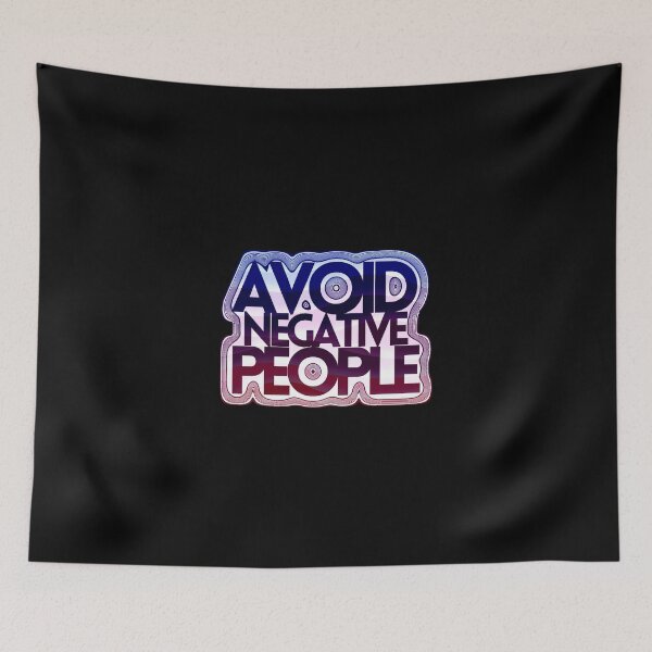 Item preview, AVOID NEGATIVE PEOPLE // Avoid negative people // Rainbow Text Design designed and sold by ONLY-E-DE.