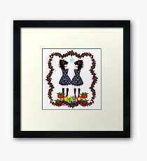 Lolita Whovian twins do Christmas Framed Print