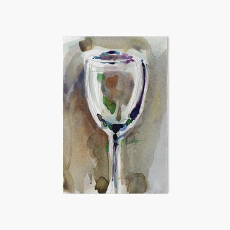 Aesthetic Boho Wine Glass Art Board Print for Sale by Cravio