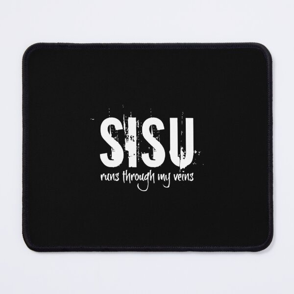 Sisu Runs Through My Veins Finland Finnish Novelty Graphic Mouse Pad