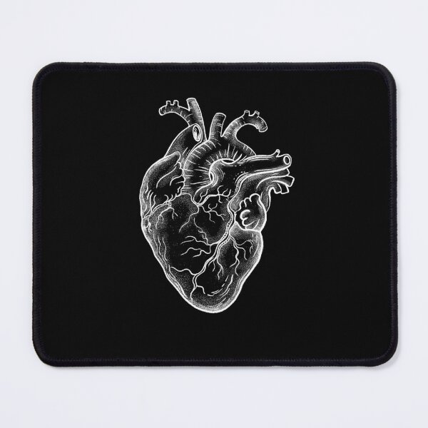 Item preview, Human Heart white, anatomy art, cool cute designed and sold by Collagedream.