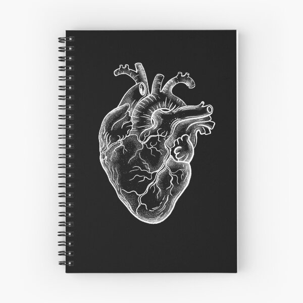 Item preview, Human Heart white, anatomy art, cool cute designed and sold by Collagedream.
