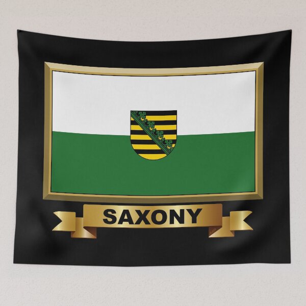 Item preview, SAXONY State Flag, Gifts, Masks, Stickers & Products (N) designed and sold by mpodger.