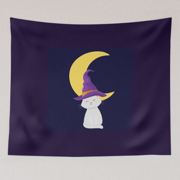 Item preview, A Witch's White cat! designed and sold by PhoeniXDreamer.