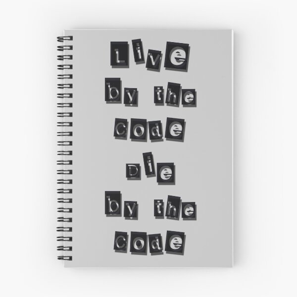 Item preview, Live by the code, die by the code, black designed and sold by cool-shirts.