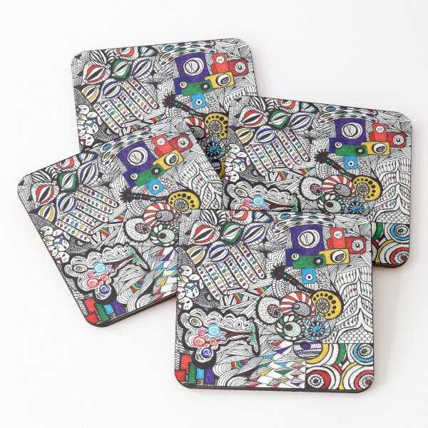 Item preview, Rainbow Zentangle Art designed and sold by lisaamakye.