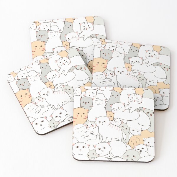 Item preview, peach cat in a single frame art designed and sold by zamzom.