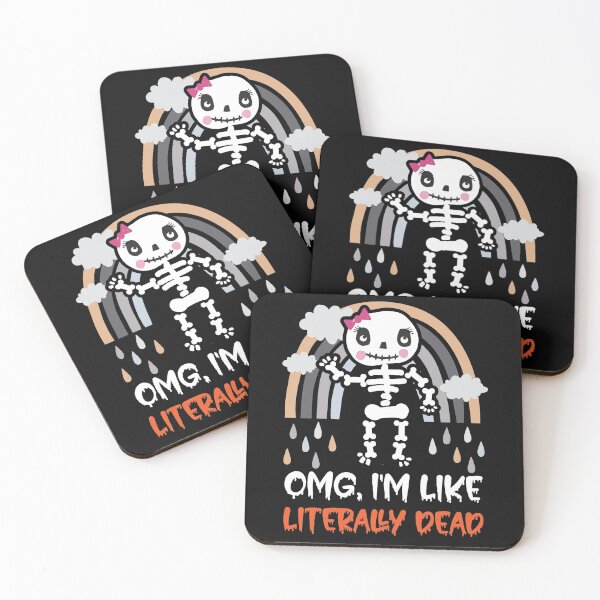 Item preview, OMG I'm Like Literally Dead Funny Halloween Graphic Skeleton designed and sold by andregiftshopzz.