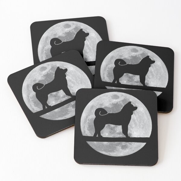 Artikelvorschau, Akita Dog Night Moon Akita Inu Liebhaber entworfen und verkauft von alaechamlal.