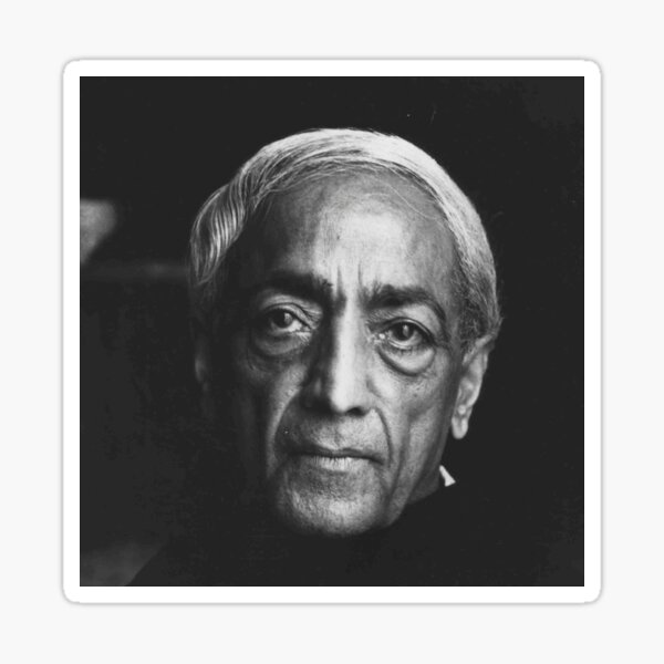 Jiddu Krishnamurti Reminder Sticker