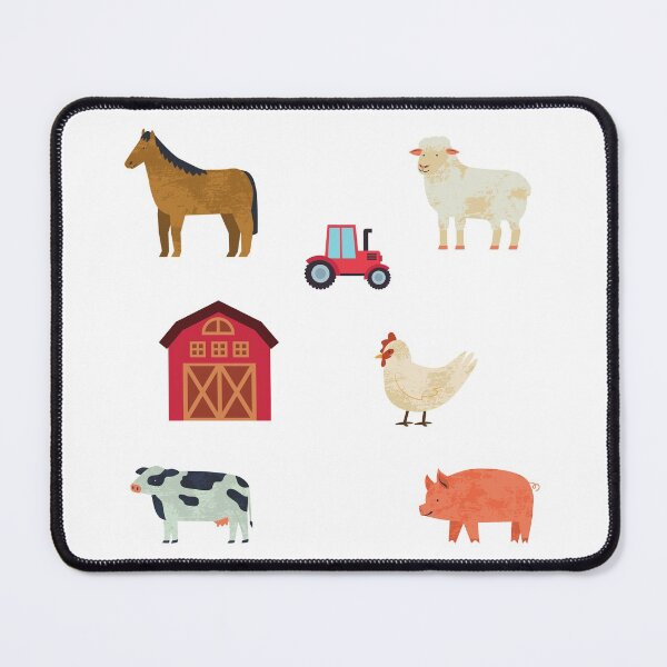Item preview, CUTE FARM ANIMALS STICKER PACK designed and sold by billionairebrnd.